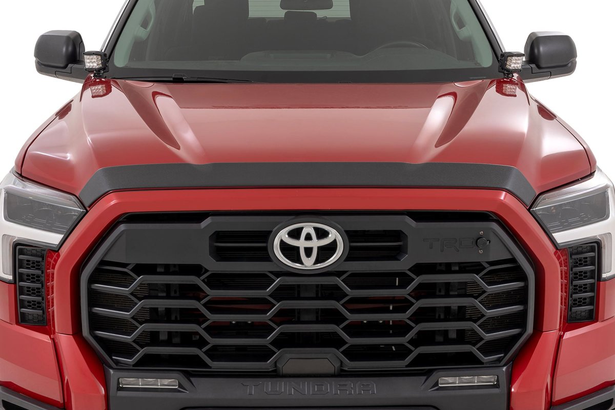 Toyota Tundra Hood Protector - Rough Country - Gloss Black - '22-'26